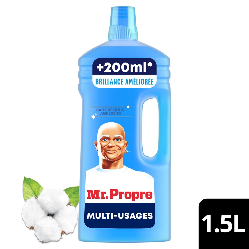 Nettoyant Sol Fraîcheur Fleur de Coton 1.5L
