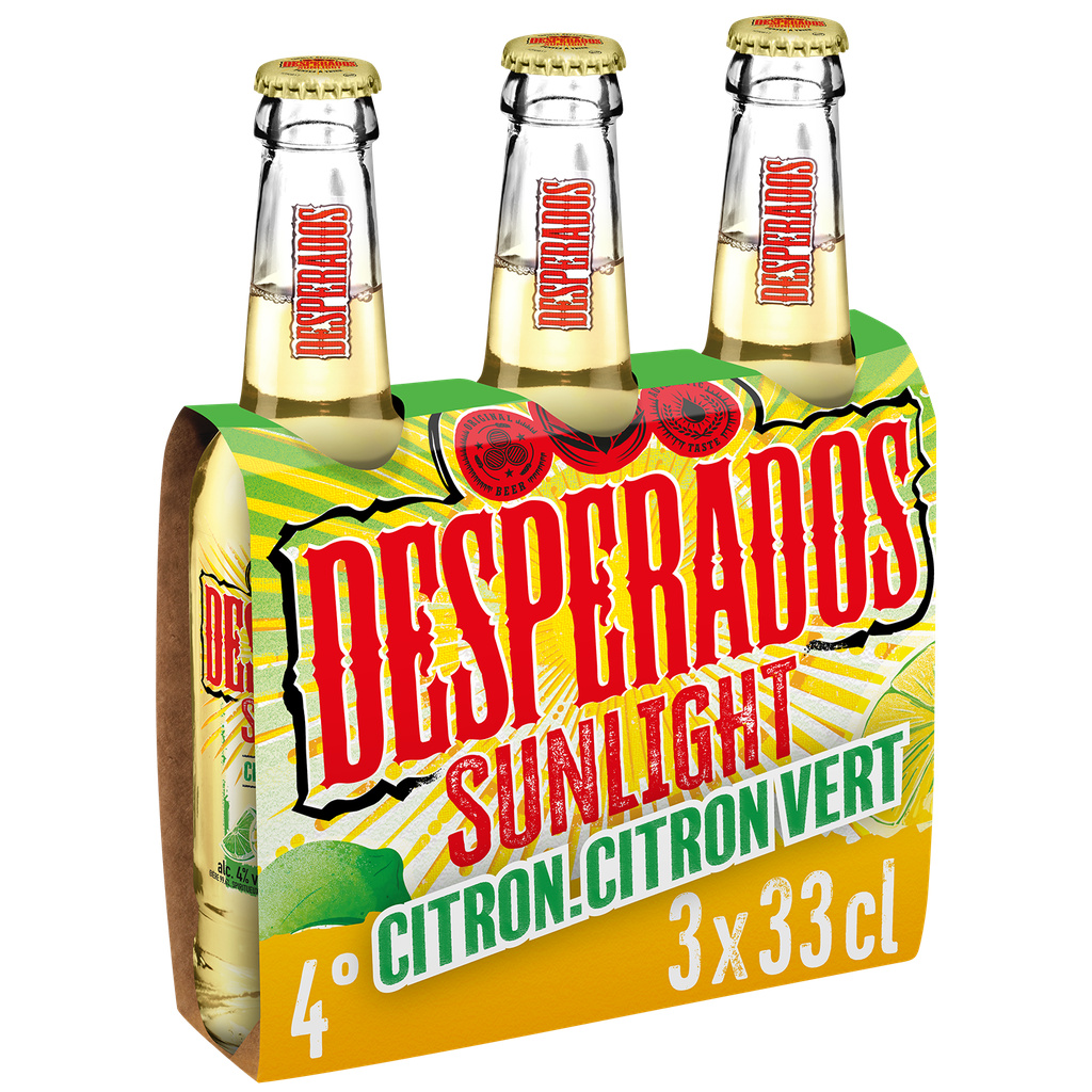 Desperados Sunlight Lemon & Lime 3x33cl 4°