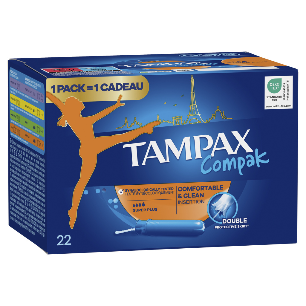Tampax Compak Tampons Super Plus avec Applicateur X22