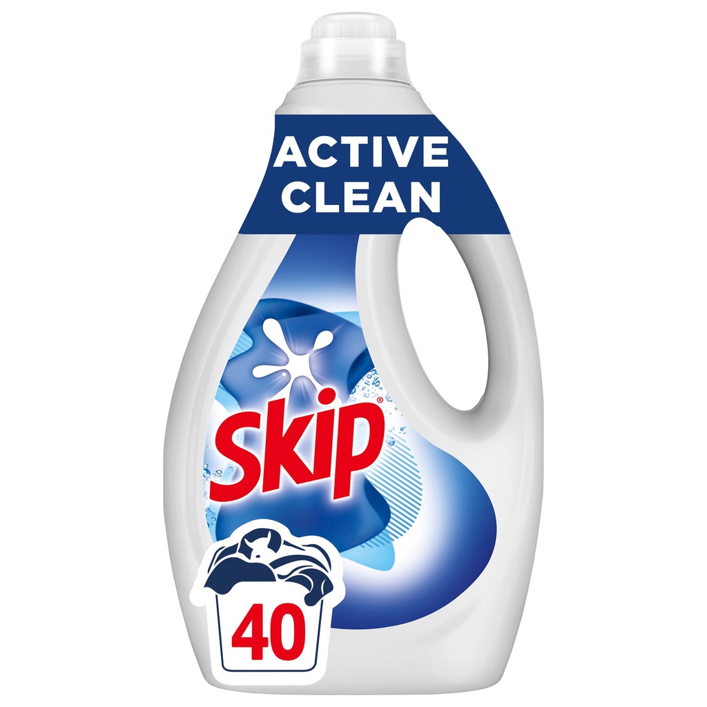 Lessive Liquide Active Clean Skip 40 Lavages