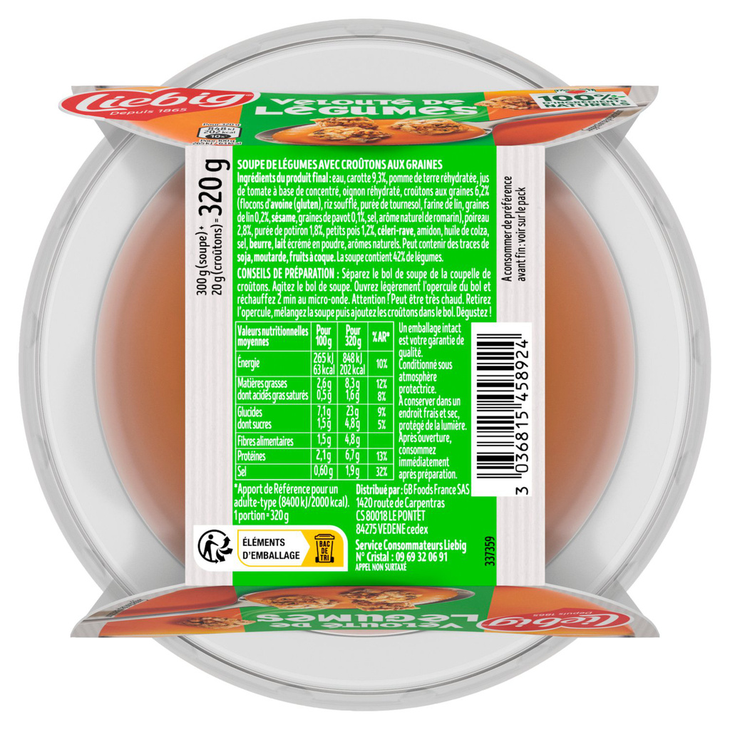 Liebig Creamy Vegetable Soup 320g