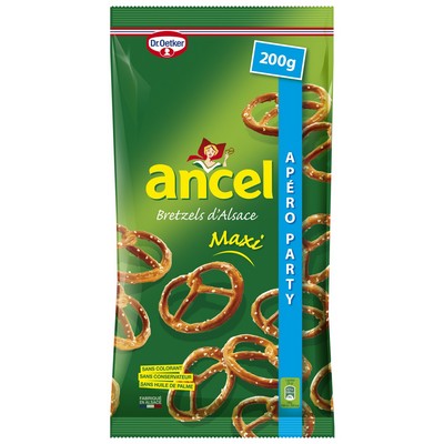 Maxi Alsace Pretzel Snack Biscuits ANCEL, 200g Bag