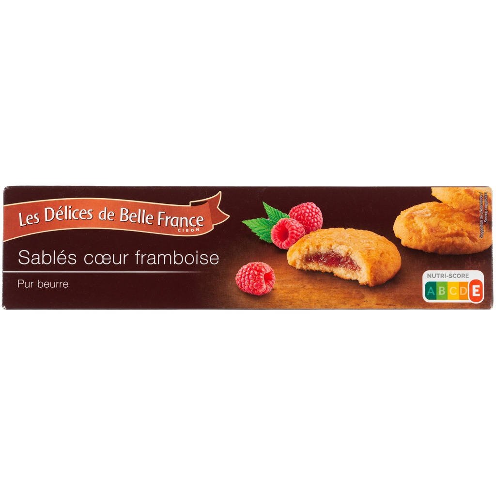 Butter Shortbread Biscuit with Raspberry Filling DBF Box 100g