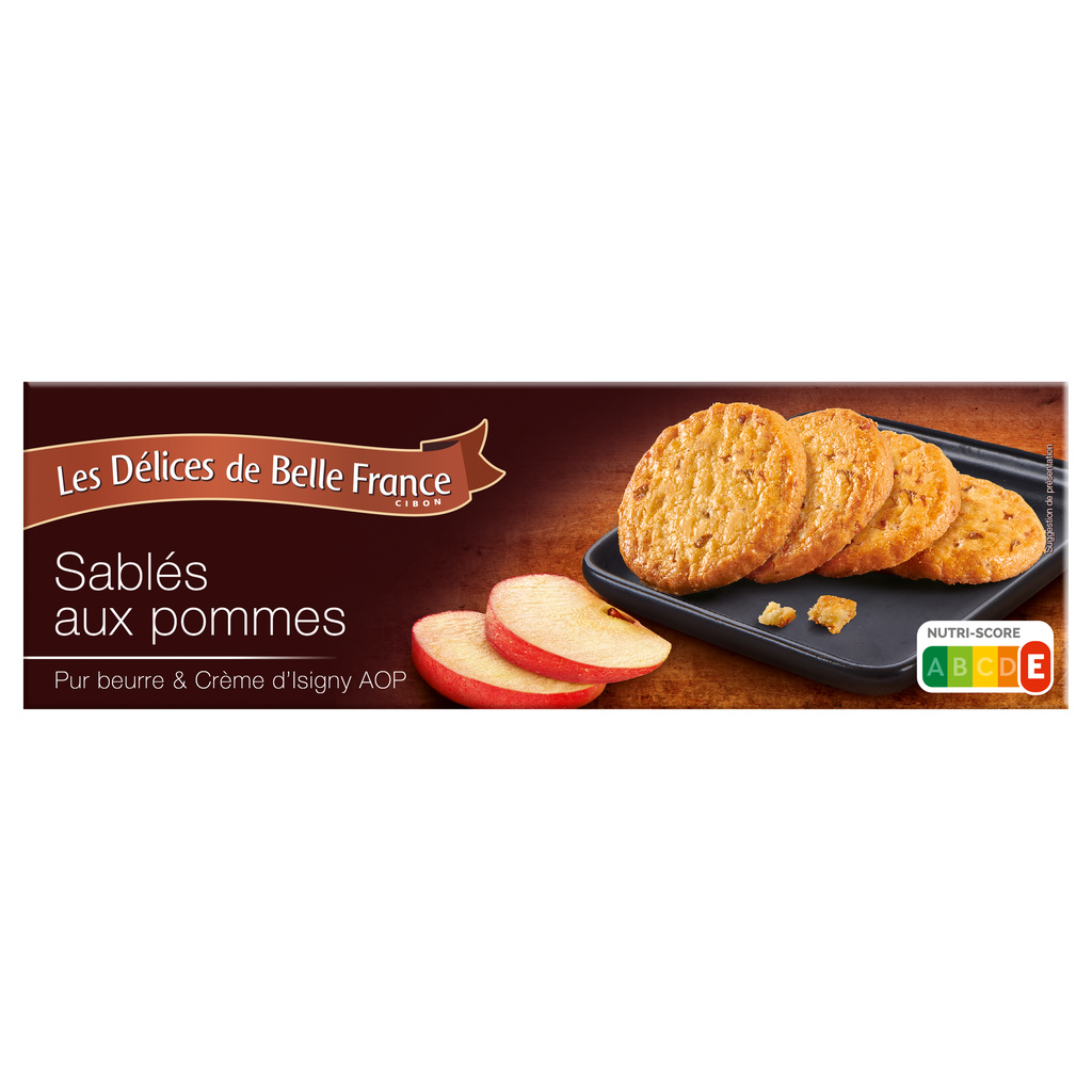 Biscuits Sablés aux Pommes DBF Boîte 150g