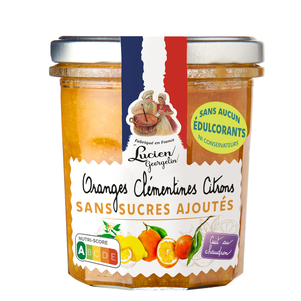 Préparation de Fruits 3 Agrumes Sans Sucres Ajoutés 320g - Lucien Georgelin