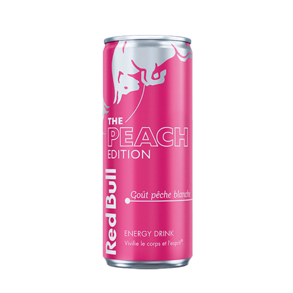 Red Bull Boisson Énergisante Goût Pêche Blanche 250ml