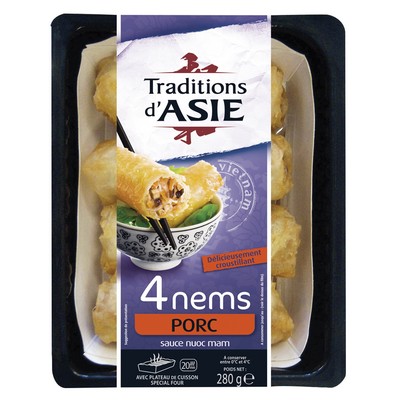 4 Asian Traditions Pork Spring Rolls 280g