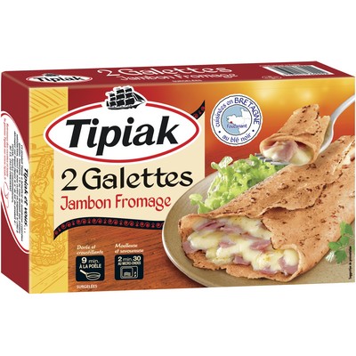 Ham and Cheese Galette 125g x2 Tipiak
