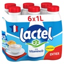Whole Milk with Vitamin D LACTEL UHT Bottle 6x1L