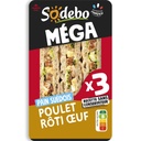 SODEBO MEGA CLUB SANDWICH 230G CHICKEN EGG