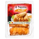Chicken Spring Rolls with Nuoc Mam Sauce x4 Belle France Tray 280g