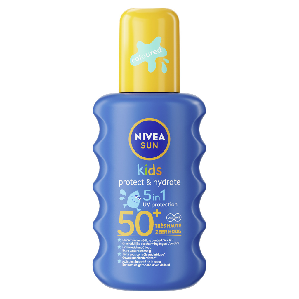 Crème protection solaire Enfant Spray FPS 50+ Hydrate NIVEA SUN le spray de 200ml