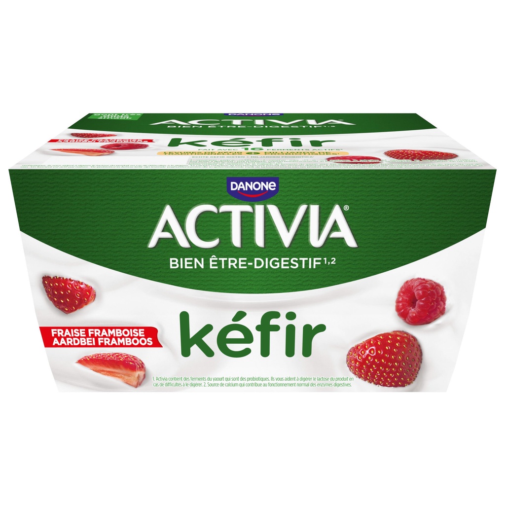 KEFIR FRAIS/FRAMB 4X125G