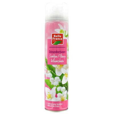 Désodorisant Aérosol Fleurs Blanches Belle France 300 ml