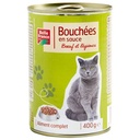 Beef in Gravy Bites for Cats Belle France Can 400g
