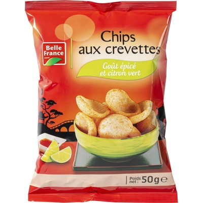 Spicy Lime Prawn Chips 50g