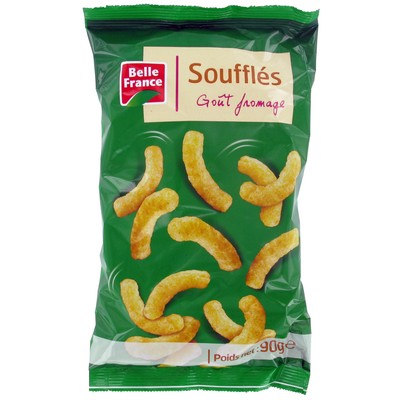 Cheese Flavored Soufflé Belle France 90g Bag