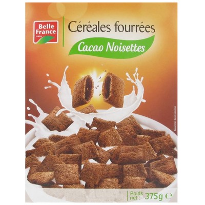 Belle France Chocolate Hazelnut Filled Cereal Box 375g