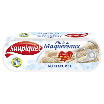 FILETS DE MAQUEREAUX NATUREL 1-4X1 176G TRACABILITE GARANTIE