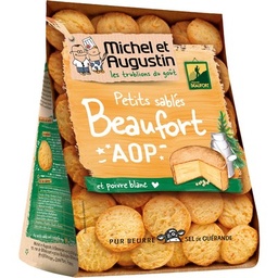 [033282] Sablés apéritif Beaufort AOP et pointe de poivre blanc 100g