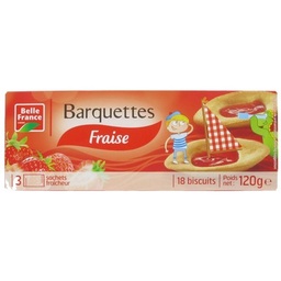 [026880] STRAWBERRY BARQUETTE 120G BF