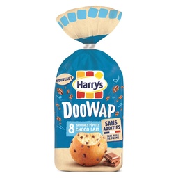 [042663] DOOWAP BRIOCHES SANS ADDITIFS AUX PEPITES DE CHOCOLAT AU LAIT X8