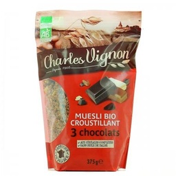 [084921] Muesli Croustillant 3 Chocolats Bio
