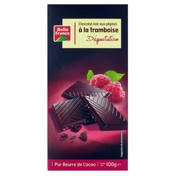 [104521] CHOCOLAT NOIR DEGUST FRAMBOISE BF TABLETTE 100 G