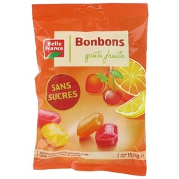 [107045] BONBON SANS SUCRE GOUT FRUIT BF SACHET 150 G