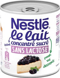 [159061] NESTLE Lait Concentré Sucré Sans Lactose à pâtisser boîte 387g