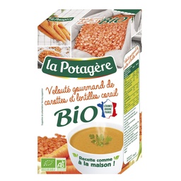 [218966] Velouté gourmand de carottes et lentilles corail Bio 2x30cl