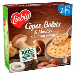 [204081] LIEBIG CEP, BOLETUS, AND MOREL MUSHROOMS WITH FRESH CREAM 2 x 30 cl
