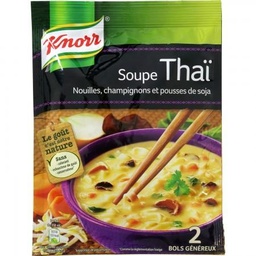 [205120] Knorr Soupe Déshydratée Thaï Nouilles & Champignons 2 Portions