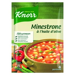 [205807] 4PLATES OLIVE MINESTRONE SOUP KNORR