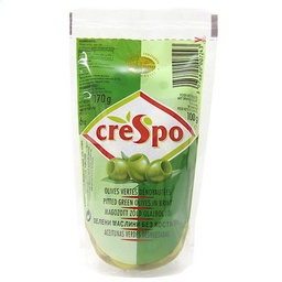 [805069] BAG STONED GREEN OLIVES 100G CRESPO