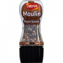 [276162] Ducros Poivre saveur moulin mélange poivre et épices 30g