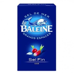 [299008] La Baleine sel de mer fin iodé étui carton 1kg