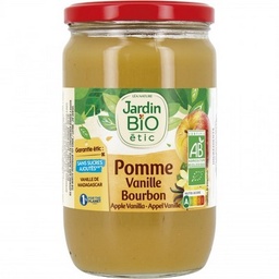 [541128] JARDIN BIO / DESSERT BIOFRUIT A LA POMME ET A LA VANILLE BIO* / 680G / BOCAL VERRE