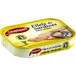 [506667] 1X6 CANNED LEMON SARDINE FILLETS SAUPIQUET