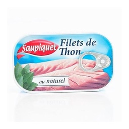 [516823] 1X6 CANNED NAT.TUNA FILLETS SAUPIQUET