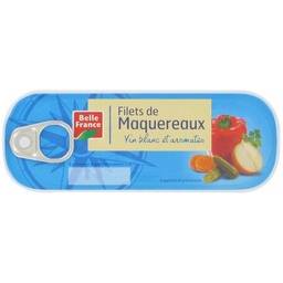 [517706] FILET MAQUEREAU VIN BL AROM BF BOITE 1/4 OF 176G