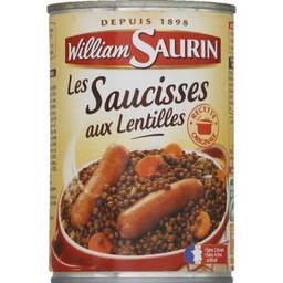 [534743] 1X2 CANNED SAUSAGES LENTILS FG WS