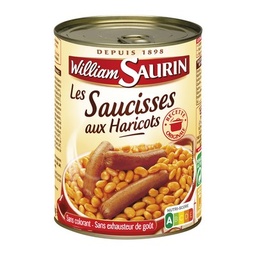 [534883] WILLIAM-SAURIN- SAUCISSES HARICOTS 1/2