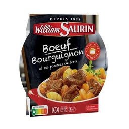 [535740] WILLIAM SAURIN - BOEUF BOURGUIGNON ET SES POMMES DE TERRE ASSIETTE MICRO-ONDABLE 300G