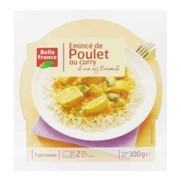 [534404] EMINCE POULET AU CURRY RIZ BF BARQ 300 G