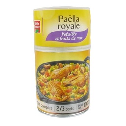 [533463] PAELLA VOLAILLE FRUITS DE MER BF BOITE 3/2 1000 G