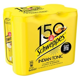 [600544] SCHWEPPES INDIAN TONIC BOITE SLEEK 6X33CL