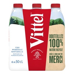 [599365] VITTEL eau minérale naturelle 6 x 50cl