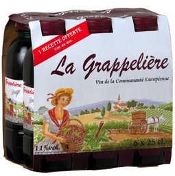 [658047] P6X25C.VIN TAB.ROUGE PET*