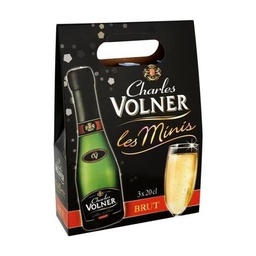 [556225] Charles VOLNER Les Minis Blanc de Blancs BRUT 3 x 20 CL